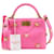 Valentino Garavani Valentino Pink Quilted Leather Small Roman Stud Top Handle Bag  ref.1283821
