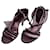 Chanel Sandals Black Purple Suede  ref.1283832