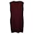 Knielanges Jerseykleid von Lanvin aus burgunderfarbener Wolle Bordeaux  ref.1283891