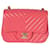 Timeless Chanel Chevron Pink Lambskin Mini Flap Bag Leather  ref.1283931