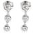 TIFFANY & CO. Elsa Peretti Diamond By The Yard Drop Earrings in Silver 0.3 ctw Silvery Metallic Metal  ref.1283997