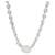 TIFFANY & CO. Return to Tiffany Oval Tag Necklace in Sterling Silver Silvery Metallic Metal  ref.1284001