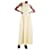 Jil Sander Pale yellow sleeveless dress - size UK 6 Viscose  ref.1284031