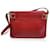 Gucci Bolsa de ombro retangular de couro vermelho vintage  ref.1284058