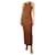 Totême Rust brown ribbed tank dress - size L Rayon  ref.1284066