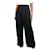 Autre Marque Black wide-leg trousers - size UK 16 Polyester  ref.1284068