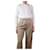 Céline Camisa de algodón blanca - talla UK 12 Blanco  ref.1284072