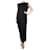 Acne Black short-sleeved maxi dress - size L Viscose  ref.1284081