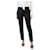 Theory Pantalon droit noir - taille UK 10 Laine  ref.1284088