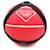Bola de basquete com estampa de logotipo vermelho Prada Nylon Pano  ref.1284124