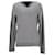 Tommy Hilfiger Sweatshirt aus Baumwollmischung mit V-Ausschnitt für Herren Grau Baumwolle  ref.1284179