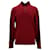 Tommy Hilfiger Mens Button Neck Cotton Silk Jumper Red  ref.1284187