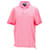 Tommy Hilfiger Camisa polo masculina com estampa tropical Rosa Algodão  ref.1284196
