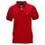 Tommy Hilfiger Herren-Poloshirt mit normaler Passform und kurzen Ärmeln Rot Baumwolle  ref.1284207