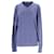 Tommy Hilfiger Suéter masculino de algodão e seda com decote em V Azul  ref.1284209
