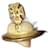 Orecchini a cuore con logo Orb di Vivienne Westwood Bronzo Smalto  ref.1284296