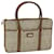 Christian Dior Honeycomb Canvas Hand Bag PVC Leather Beige Auth fm3259  ref.1284364