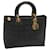 Christian Dior Lady Dior Canage Hand Bag Lamb Skin Black Auth yk10992  ref.1284404