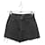 Saint Laurent Mini shorts in cotone a vita alta Nero  ref.1284430