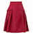 Prada Roter ausgestellter Taschenrock Seide Polyester  ref.1284548