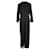 Michael Kors Robe longue noire à manches longues Polyester Elasthane  ref.1284568
