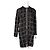 Timeless Chanel Schwarz-Weißer langer Woll-Tweed-Mantel - Ansicht 2