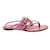 Rosa Horsebit-Sandalen von Gucci Pink Leder  ref.1284580
