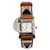 Hermès Montre-bracelet en cuir Hermes Medor en acier Barenia Marron  ref.1284588