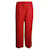 Pantalon classique coupe droite rouge Valentino Vine Soie Laine  ref.1284599