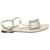 Sandalias de dedo blancas Bikiviv con strass de Roger Vivier Blanco Cuero  ref.1284624
