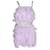 Autre Marque Bronx & Banco Lilac Ostrich Feather Mini Dress With Sequin Mesh Purple Polyester  ref.1284637