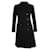Autre Marque Cappotto invernale in lana nera dal design contemporaneo Nero Cotone Poliammide  ref.1284638