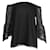 Autre Marque Kobi Halperin Black Off The Shoulder Silk Top - Embroidered Sleeves  ref.1284650