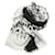 Châle à imprimé léopard noir et blanc Gucci Coton  ref.1284690