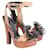 Sandales à plateforme Dolce & Gabbana Cuir Bois Marron  ref.1284695