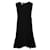 Robe Marni noire avec col en V Soie Polyester Triacétate  ref.1284711