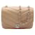 Chanel Nude Chevron Flap Bag with Silver Hardware Flesh Leather Metal  ref.1284714