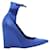 Burberry Electric Blue Satin Heels Leather  ref.1284720