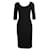 Dolce & Gabbana 'Pequeño Vestido Negro' De Lana Y Seda Elastano  ref.1284727