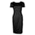 Vestido de seda preto D&G com forro de leopardo Elastano Acetato  ref.1284745