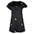 Autre Marque N.21 Black Shift Mini Dress with Crystal Embellishments Polyester  ref.1284761
