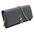 Fendi Steel Blue By The Way Wallet On A Chain Leather  ref.1284771