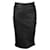 Diane Von Furstenberg Falda lápiz de cuero negra Negro  ref.1284791