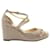Jimmy Choo Light Pink Shinny Wedges Leather  ref.1284797
