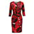 Preen By Thornton Bregazzi Red Print Dita Dress Polyester  ref.1284802