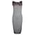 Graues ärmelloses Kleid von Zac Posen mit buntem Ausschnitt Wolle Viskose  ref.1284803