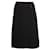Jupe trapèze noire Prada avec ceinture amovible Polyester Acetate  ref.1284828