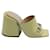 Gucci Pastel Yellow Patent Leather Horsebit-Detailed Mules Metal  ref.1284844