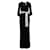 Diane Von Furstenberg Robe portefeuille longue noire élégante Rayon  ref.1284855