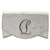 Christian Louboutin Silver Mini Metallic Glitter Clutch/ Shoulder Bag Silvery  ref.1284865